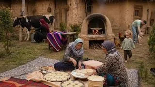 Thumbnail: Homemade Cheese and Fresh Tandoor Bread | Iranian Countryside Cooking