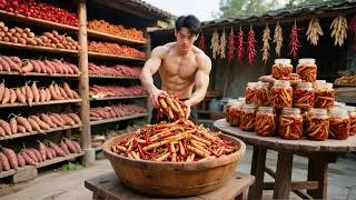 Thumbnail: Sour-Spicy Sweet Potato Stems, Crisp and Tangy, A Perfect Rice Dish from the Countryside | SanNong