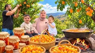 Thumbnail: 🍑🔥🌿 The Perfect Countryside Day  Picking Fresh Apricots, Making Natural Jam & Baking a Wood Fired