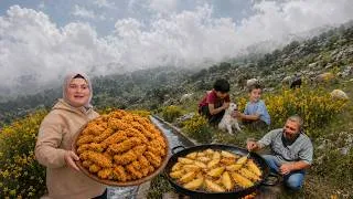 Thumbnail: Peaceful Mountain Rural Life 🌿 Silent Nature, Goats & Wood Fire Cooking