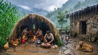 Thumbnail: Real Himalayan Nepali Mountain Village Life During Heavy Rain | Rainy Season Documentary Video |