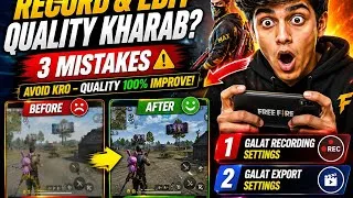 Thumbnail: Free Fire Video Quality Bad? 😱 3 Mistakes Everyone Makes! (100% Fix)