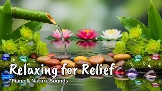 Thumbnail: relaxing music for stress relief | bamboo water fountain | nature sounds | piano relaxing music