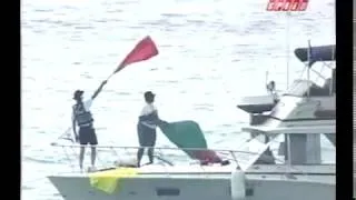 Thumbnail: Mark Evans unlimited hydroplane driver blowover flip 2003