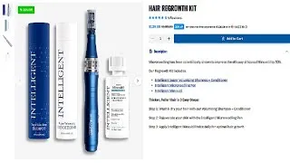 Thumbnail: I have Diffuse Hair Thinning | Hair Regrowth Kit Microneedling Pen + Intelligent Shampoo+Conditioner