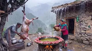 Thumbnail: Life Far From Civilization! Cooking a Massive Lamb Pilaf for an Afghan Mountain Village Feast 🏔️🍚
