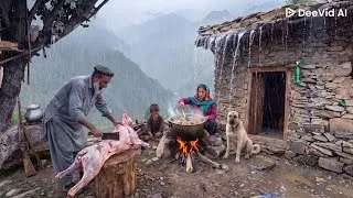 Thumbnail: Surviving in Afghanistan’s Most Dangerous Mountains 🏔️ | Shepherd Life, Rustic Cooking & Simple Life