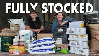 Thumbnail: We're stockpiling ONE YEAR worth of food