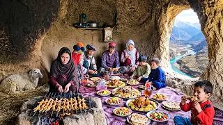 Thumbnail: Survival Inside a Mountain Cave | Cooking Chicken Feet and Mountain Survival