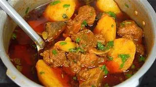 Thumbnail: Duniya Ka Sabse Tasty Aloo Gosht Banane Ka Asaan Tarika | Aloo Gosht Recipe | Mutton Curry