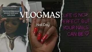 Thumbnail: Vlogmas Nail Day | Festive Holiday Nail Inspo 🎄💅