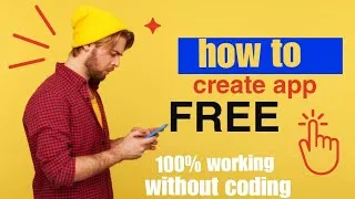 Thumbnail: how to create app free without coding / how to create app/ how to create web app