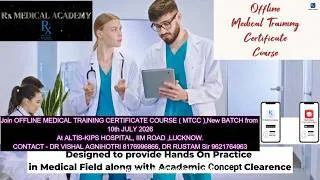 Thumbnail: Medical Training Certificate Course | Learn Clinical Skills & Procedures-Rx MEDICAL ACADEMY LUCKNOW
