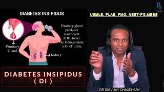 Thumbnail: 💧 DI-DIABETES INSIPIDUS in 15 mins🚀| Central vs Nephrogenic DI Made Easy-by DR DIGVIJAY (RUSTAM SIR)