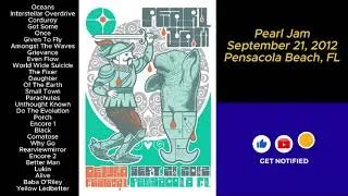 Thumbnail: Pearl Jam September 21, 2012 Pensacola Beach Florida De Luna Festival Full Show LIVE Music Concert