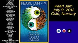 Thumbnail: Pearl Jam July 9, 2012 Oslo Norway Full Show LIVE Music Concert Alternative Grunge Rock Set Spektrum