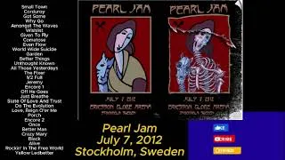 Thumbnail: Pearl Jam July 7, 2012 Stockholm Sweden Full Show LIVE Music Concert Alternative Grunge Set Rock '12