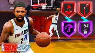 Thumbnail: This KYRIE IRVING BUILD DESTROYED RANDOM REC in NBA 2K27!