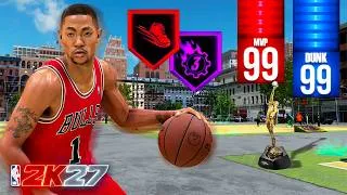 Thumbnail: This DERRICK ROSE BUILD DESTROYED the PARK on NBA 2K27!