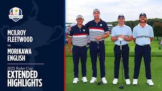 Thumbnail: McIlroy & Fleetwood vs Morikawa & English | Friday Foursomes | Extended Highlights | 2025 Ryder Cup