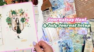 Thumbnail: ✨BIG Journalsay Haul! (stickers, washi tapes, paper, storage, and more)  & July Journal Cover Page 💚
