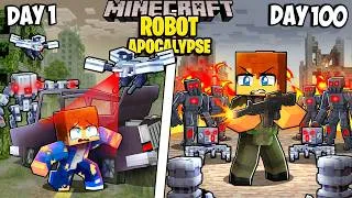 Thumbnail: I Survived 100 Days in a Robot Apocalypse in Minecraft!