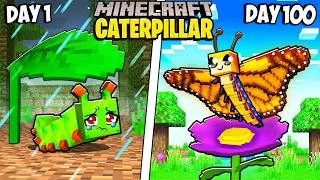 Thumbnail: I Survived 100 Days as a Caterpillar in Minecraft!