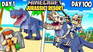 Thumbnail: I Survived a JURASSIC RESORT in Minecraft!
