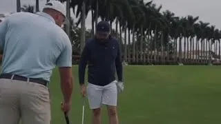 Thumbnail: BRYSON DECHAMBEAU GIVING A LESSON ON TAKING DIVOTS FOR BETTER COMPRESSED SHOTS