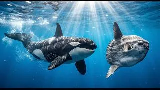 Thumbnail: ORCAS MAKE GIANT SUNFISH EXPLODE! Scientists Capture Mind-Blowing Underwater Attack