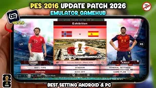 Thumbnail: Cara Instal & Main PES 2016 Patch Update 2026 FIFA World Cup Di Android Offline Gamehub Terbaru