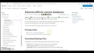 Thumbnail: How to Download AdventureWorks Database