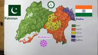 Thumbnail: Punjab Religion Map: 1941 vs Today 🗺️🇮🇳🇵🇰 | How demographics of the Punjab Changed since partition