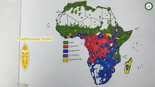 Thumbnail: Africa Religion map drawing 🌍 | Map of Africa showing majority religion in each country drawing