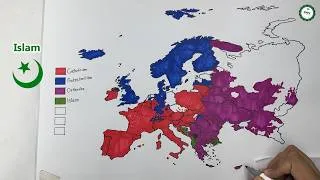 Thumbnail: Europe Religion Map Drawing 🌍 | Majority Religion in Every European Country