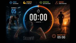 Thumbnail: 5 minute timer -  with a 5 seconds start countdown