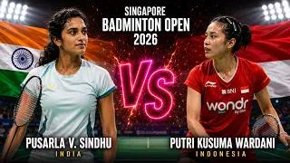 Thumbnail: R32 - Pusarla V  Sindhu Vs Putri Kusuma Wardani - Singapore Badminton Open 2026