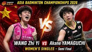 Thumbnail: WS - SF! WANG Zhi Yi Vs Akane Yamaguchi ! Badminton Asia Championships 2026