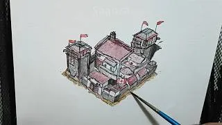 Thumbnail: Canadian Age of Empires Fort (Painting)