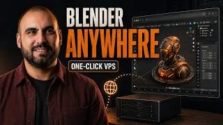 Thumbnail: Run Blender on Any Device: Self-Hosted VPS Setup Guide