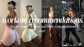 Thumbnail: WORKOUT/GYM RECOMMENDATIONS: MY FAVE SNEAKERS, ACTIVEWEAR, TOOLS, SUPPLEMENTS & MORE!