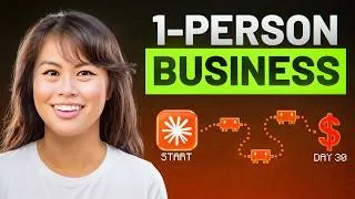 Thumbnail: How I'd Start a 1-Person Business + Personal Brand with AI in 30 Days