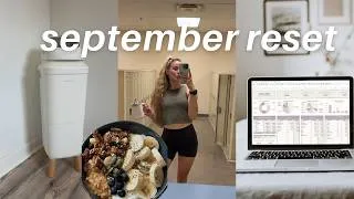 Thumbnail: SEPTEMBER MONTHLY RESET: new job, goal setting & productive cleaning