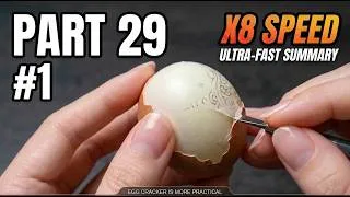 Thumbnail: Timelapse: How to peel a raw egg perfectly - ASMR
