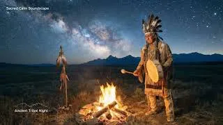 Thumbnail: Tribal Night Ritual 1🔥 Native American Drum Ambience for Deep Sleep & Relaxation #calmmusic