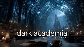 Thumbnail: Enchanted Gothic Library: Dark Academia Reading Music and Rain Ambience for Deep Focus