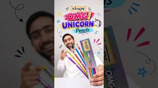 Thumbnail: Shape OMG Unicorn Pencils Super Dark | Cute Unicorn Pencils Unboxing | Best Pencil | Best Stationery
