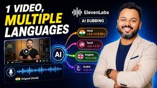 Thumbnail: How to Dub a YouTube video | Elevenlabs Tutorial￼