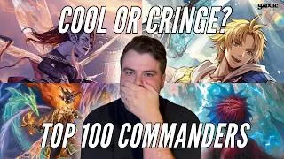 Thumbnail: Is Your Commander Cool or Cringe? | Rating the Most Popular Commanders 76-100 | Magic: The Gathering