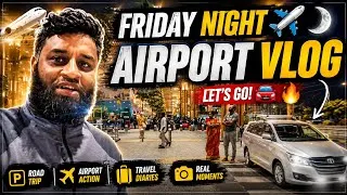 Thumbnail: Friday Night Airport Vlog ✈️ | Late Night Driver Duty in Bangalore | Airport Pickup Journey 2026 🚗